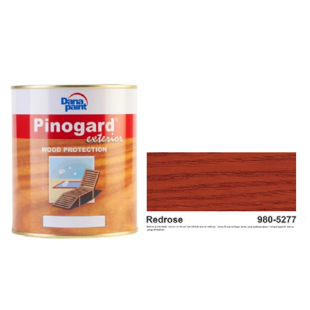 Cat Kayu Exterior DANA PAINT WOOD PROTECTION PINOGARD - REDROSE 980-5277//Cat Kayu Luar Bagus Berkua