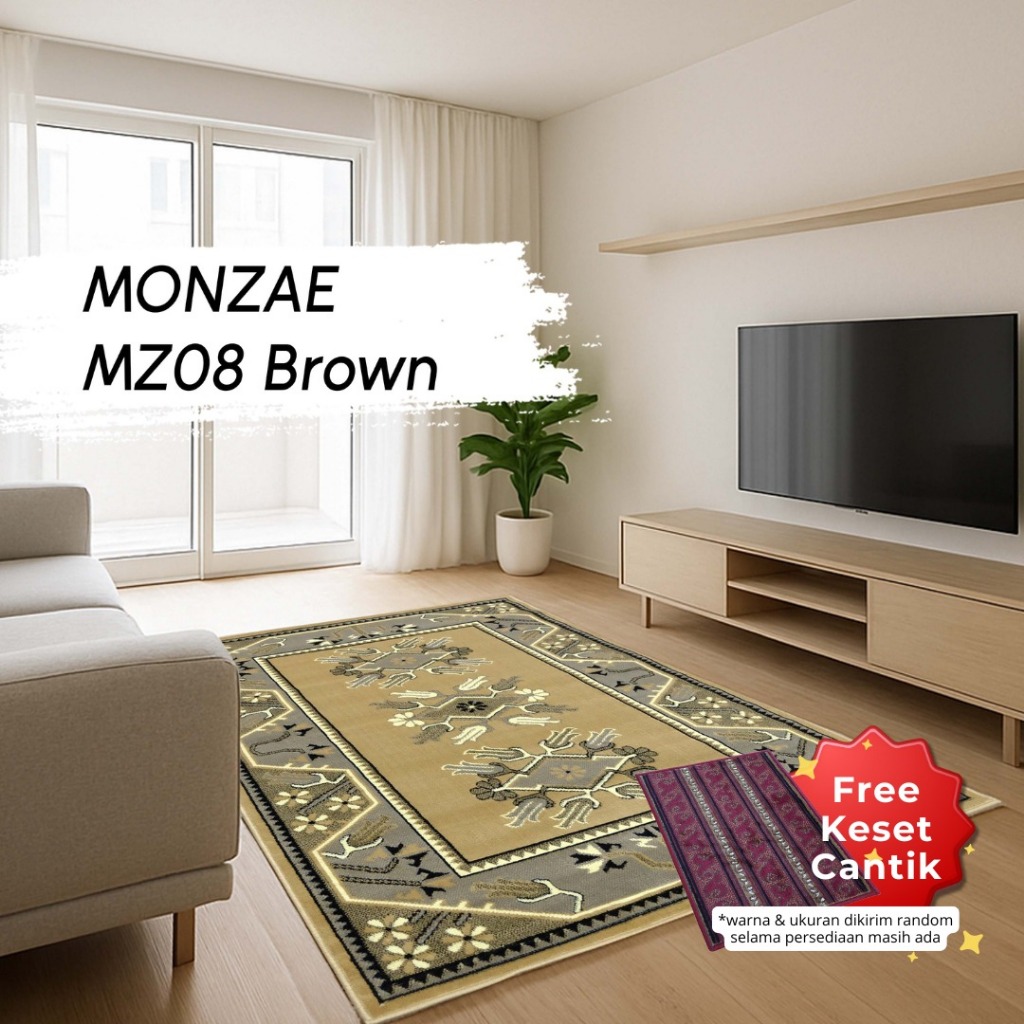 KARPET MONZAE 210 X 300 MZ08 BROWN