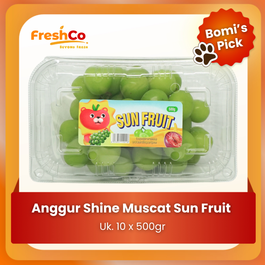 

FreshCo Anggur Shine Muscat Sun Fruit (10×500gram)