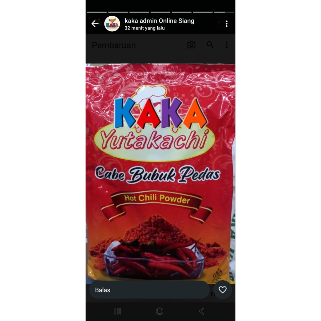 

yutakhachi cabe bubuk super repack 250 gr