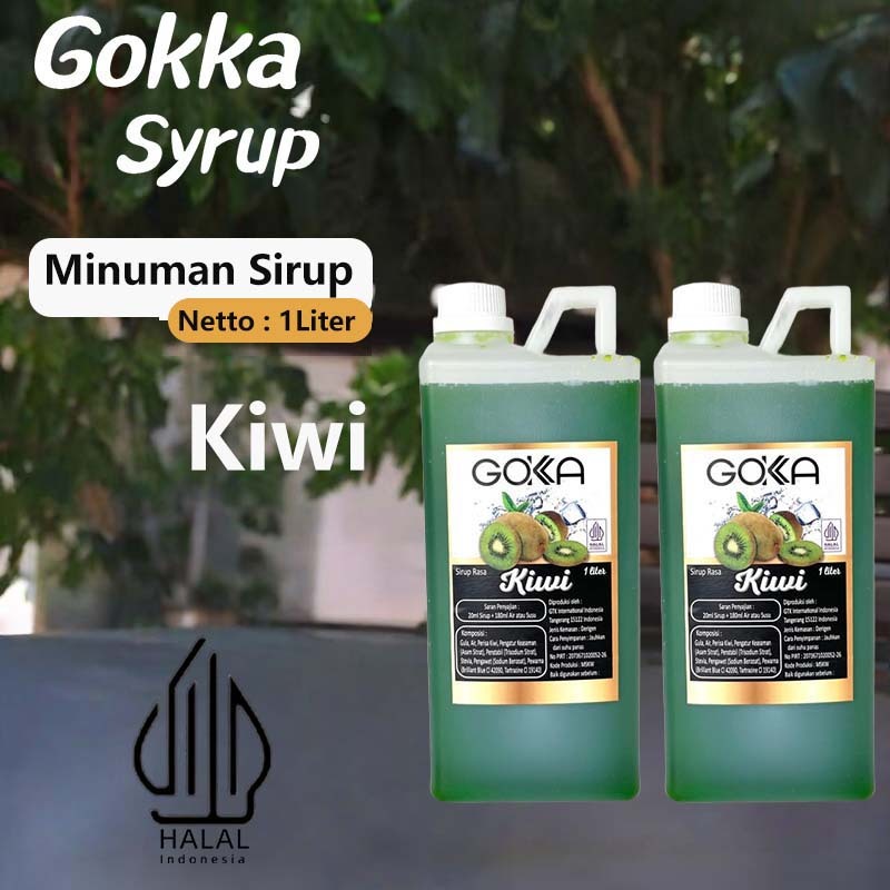 

GOKKA Sirup Minuman Rasa Kiwi 1L Syrup / Kiwi Juice