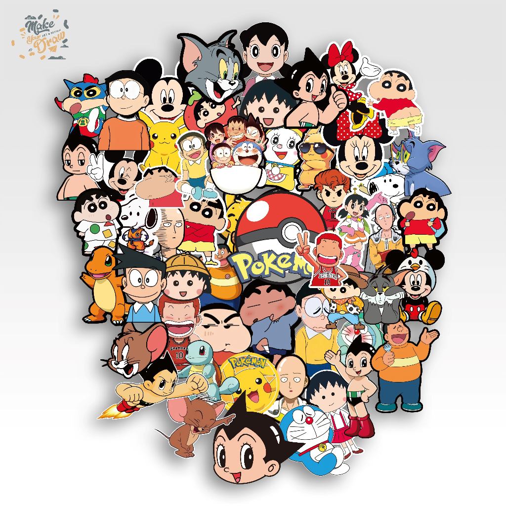 

Stiker Anime Vinyl Anti Air - Doraemon Stiker Dekorasi Helm Kulkas Koper Case HP Laptop Tumbler DIY