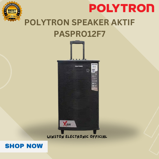 POLYTRON PASPRO12F7 Speaker Aktif Portable/PAS PRO 12F7/PAS PRO12F7/PASPRO 12F7/ORIGINAL/BERGARANSI