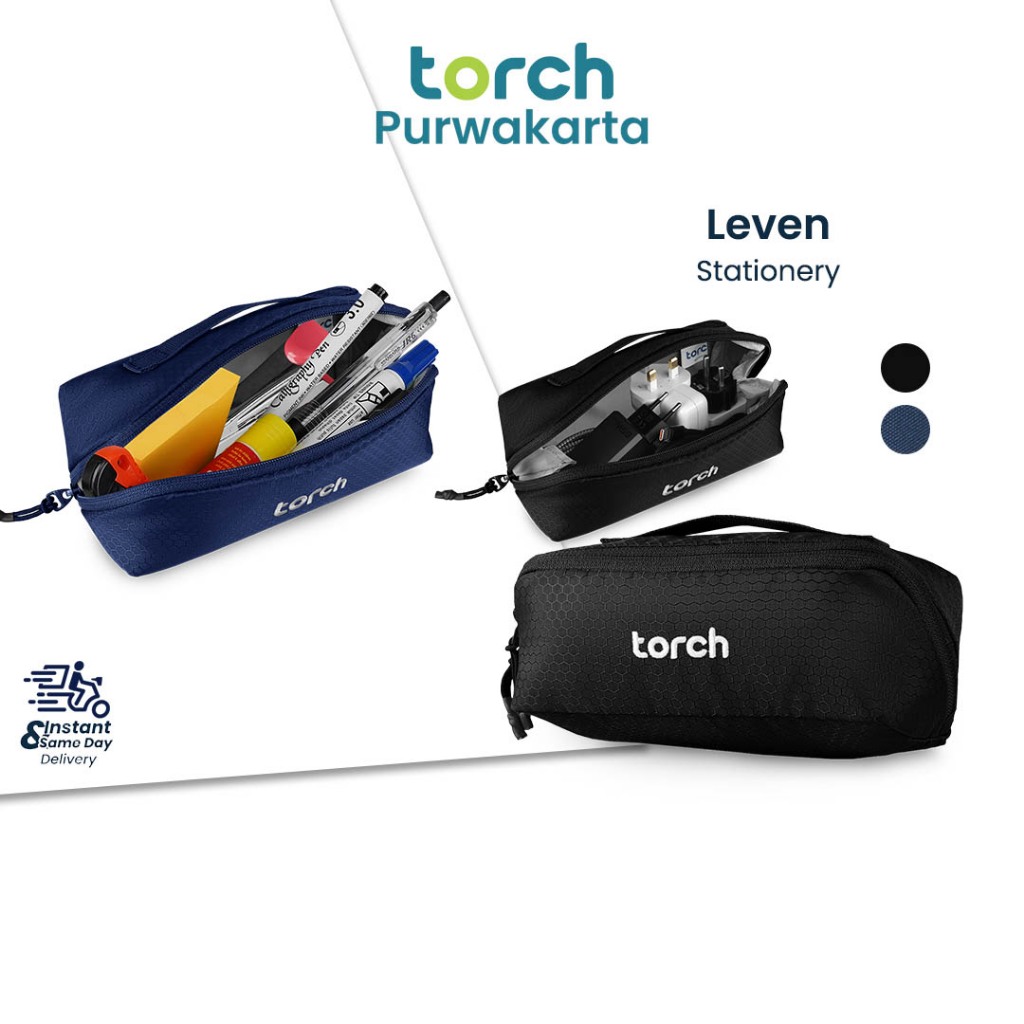 

TORCH Leven Pouch Travel Make Up Alat Tulis Tempat Pensil Anti Noda