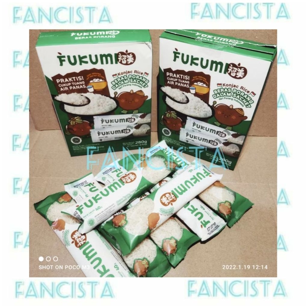 

Fukumi Beras Porang Beras Shirataki Box 7 Sachet x 40gr - Konjac Rice