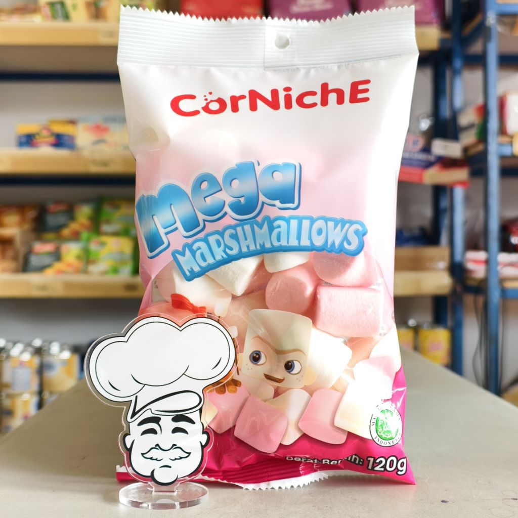 

Corniche Mega Marshmallow Pink & White 120Gr / Mashmallow Besar / Marshmallow Mix Besar