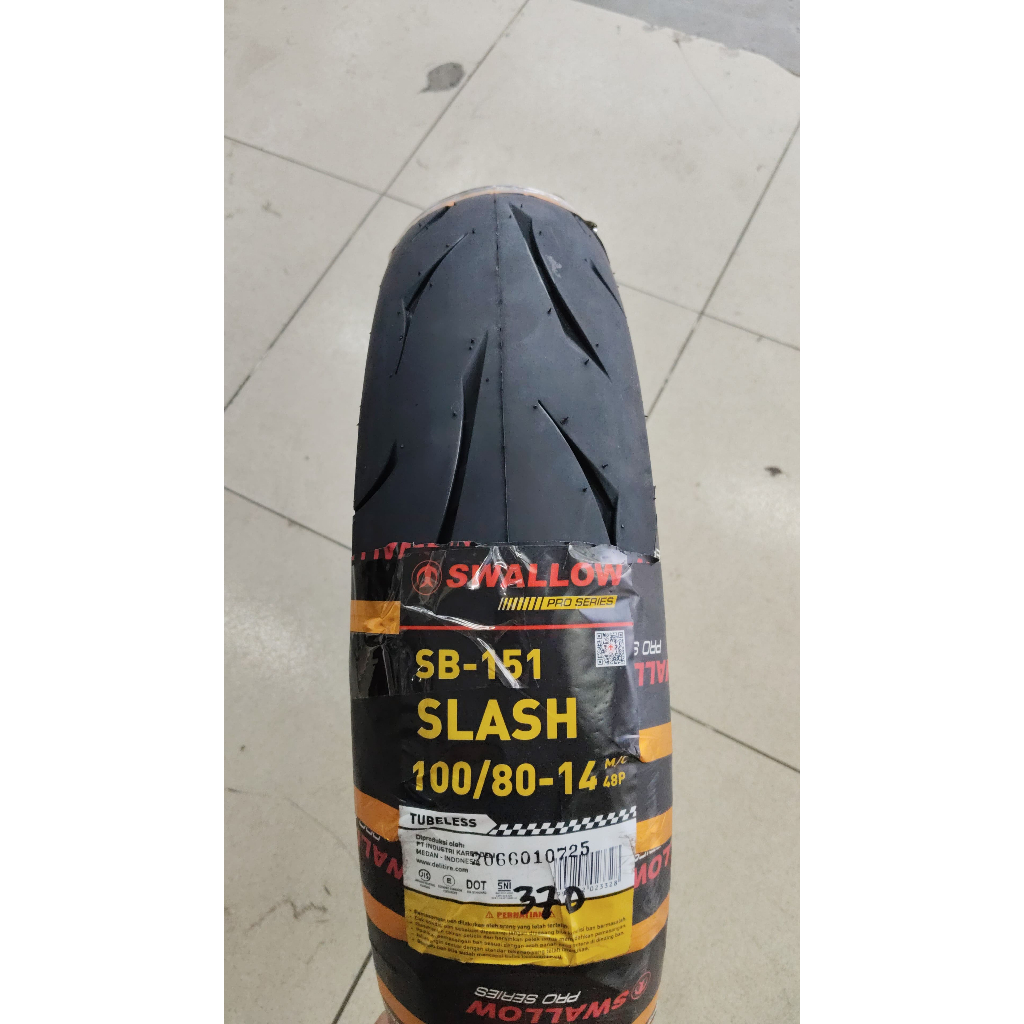 SWALLOW SLASH 100/80-14 TUBELES