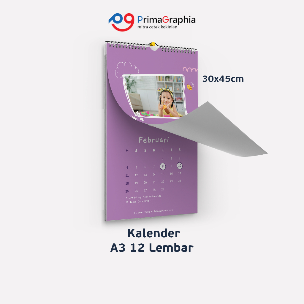 

Kalender Dinding A3 isi 12lbr