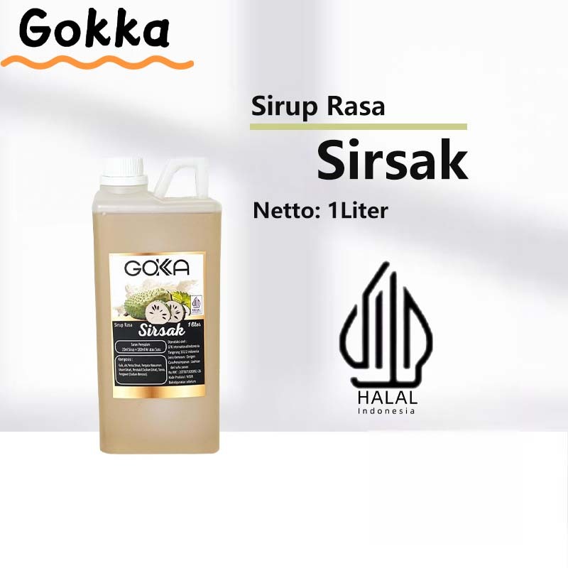 

Gokka Sirsak Sirup Minuman 1L - Sirsak Flavor Syrup / Sirup Sirsak
