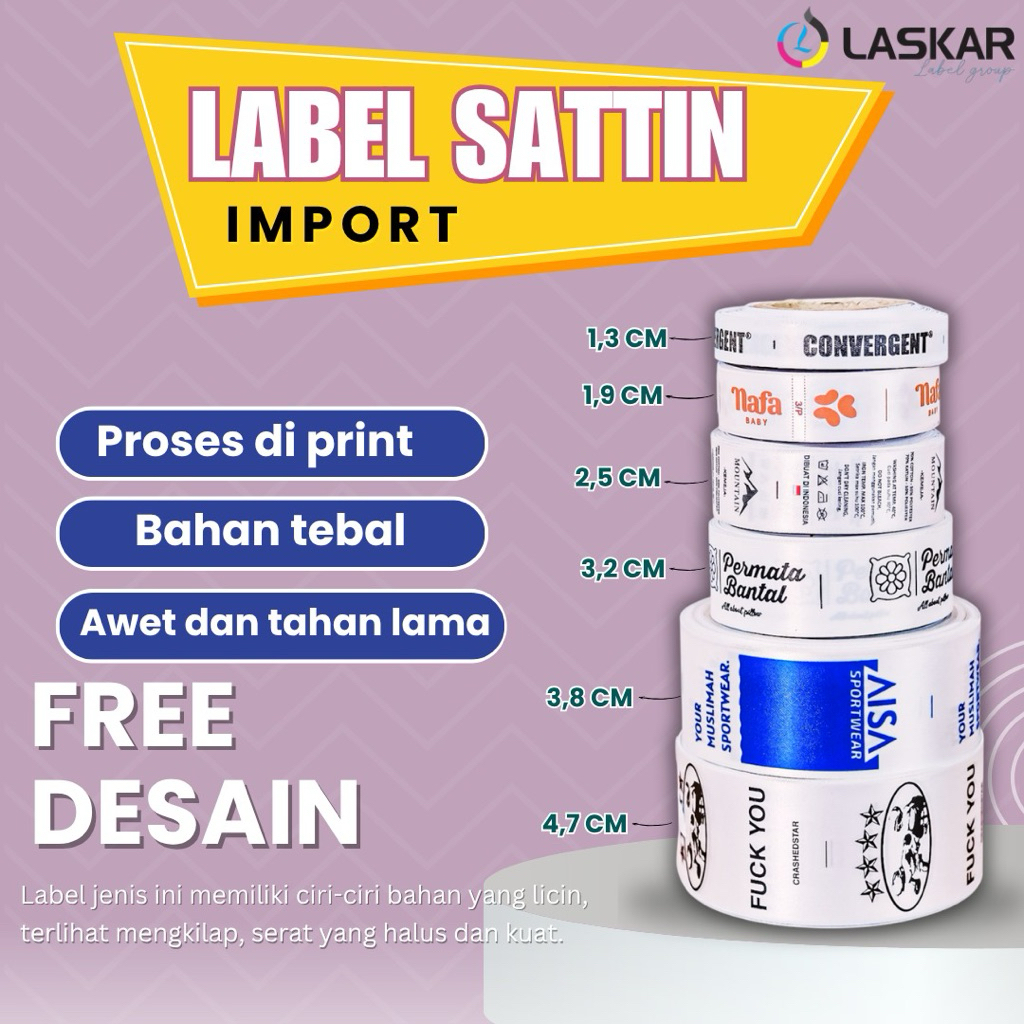 

satin tebal 80 meter satin import satin rajut satin merek label pakaian
