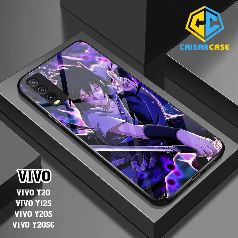 Kaisar Case - Case Hp Vivo Y20 / Y20s / Y12s (2D02) Fashion Casing Anime Sasuke Silikon Kesing Hardc