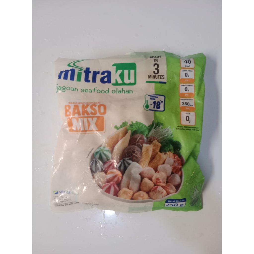 

Mitraku baso ikan mix 250gr