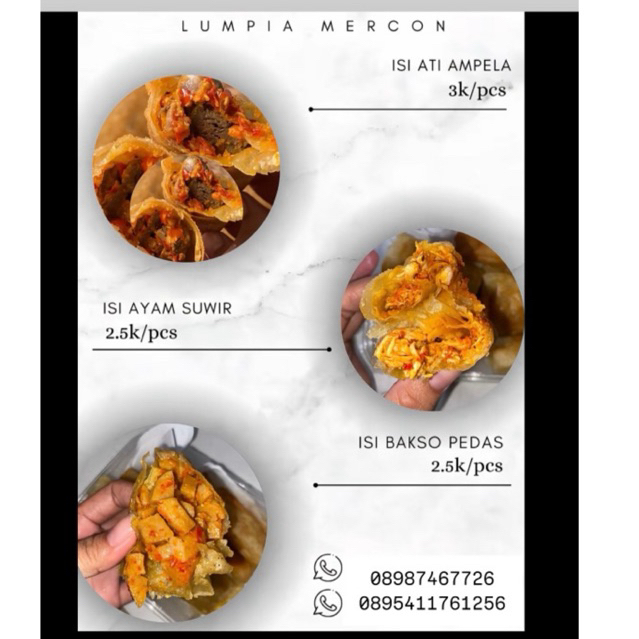 

lumpia isi pedas