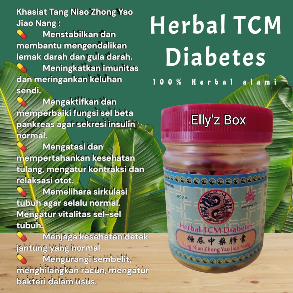 

Herbal TCM Diabetes Kapsul Tang Niao Zhong Yao Jiao Nang 100% Alami untuk penyakit diabetes menstabilkan Gula Darah