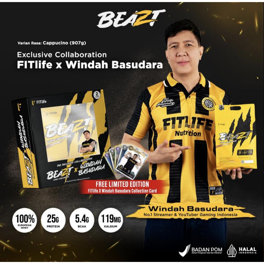 Fitlife Beazt 5 lb whey concentrate whey protein beazt