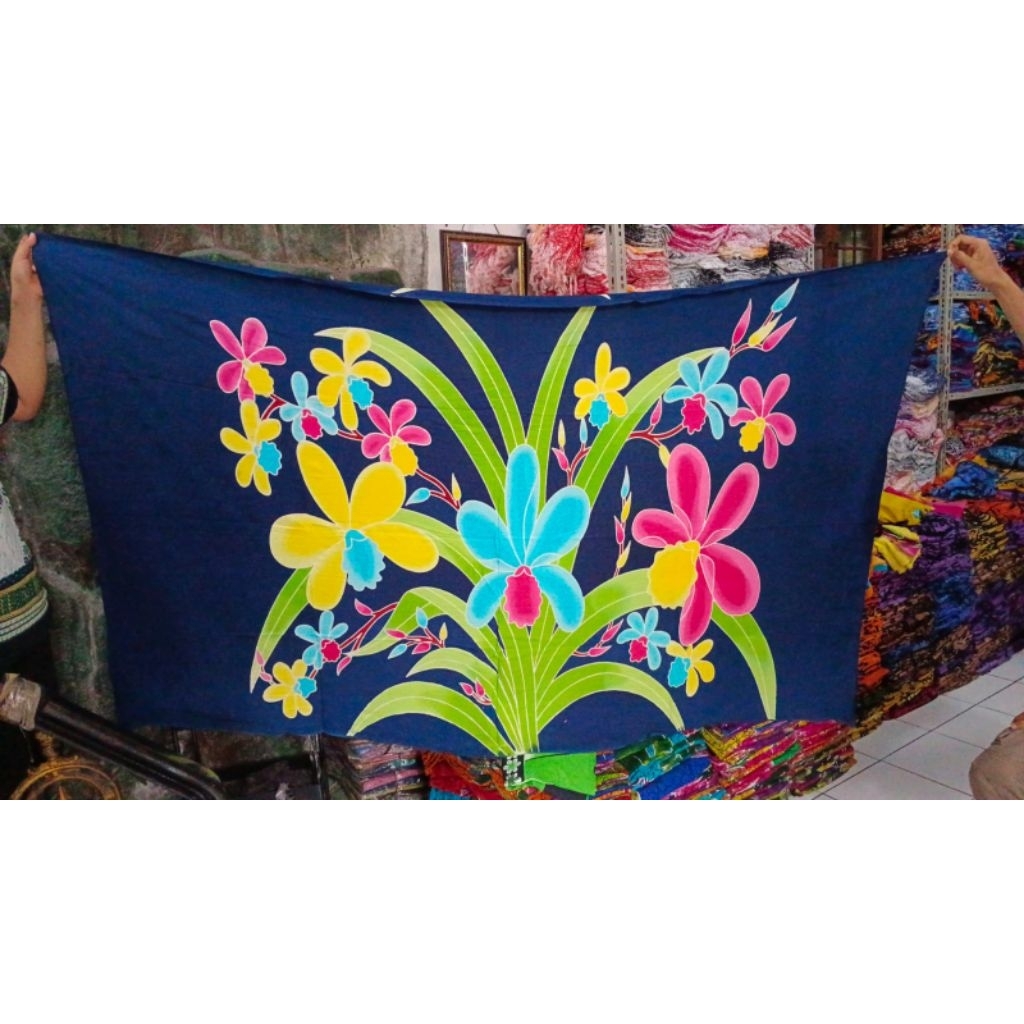 Kain pantai kain bali motif lukis jumbo ukuran 120x200cm