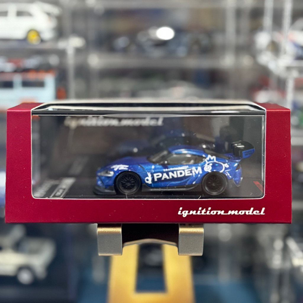Ignition Model Pandem Supra (A90) Blue Metallic T.R.A Racing Tradition - RESIN [Unsealed]