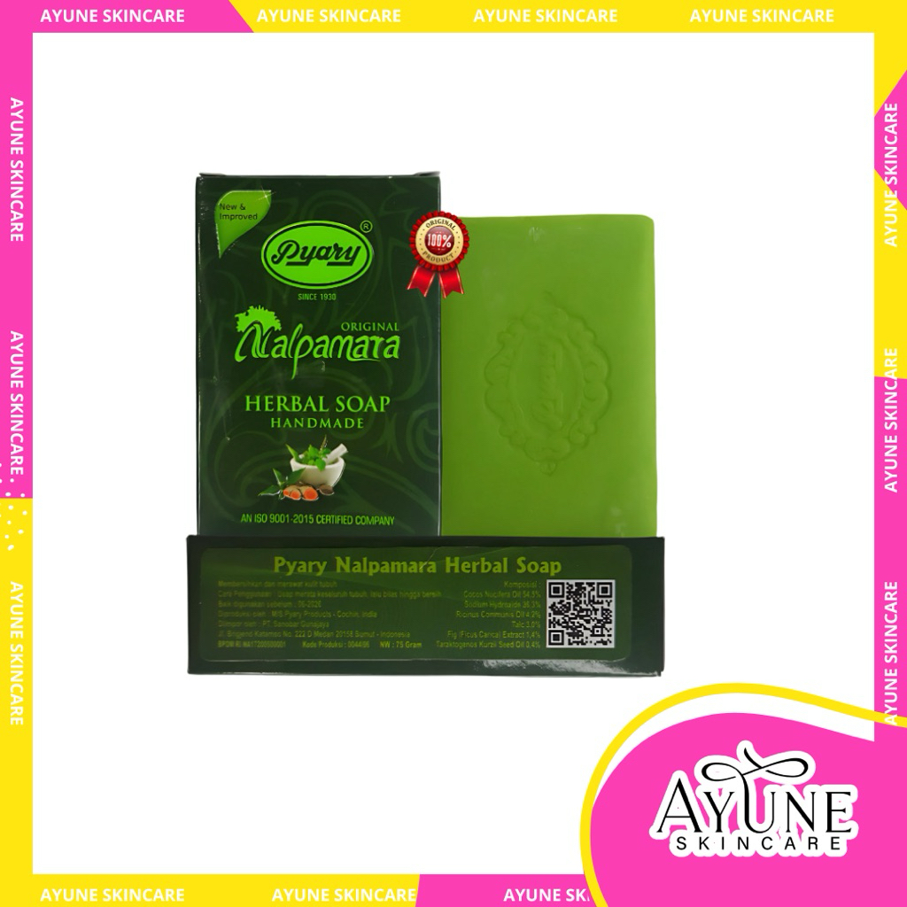 SABUN PYARY NALPAMARA ORIGINAL 100% ORIGINAL PT SANOBAR | HERBAL SOAP HANDMADE | SABUN PENCERAH WHIT