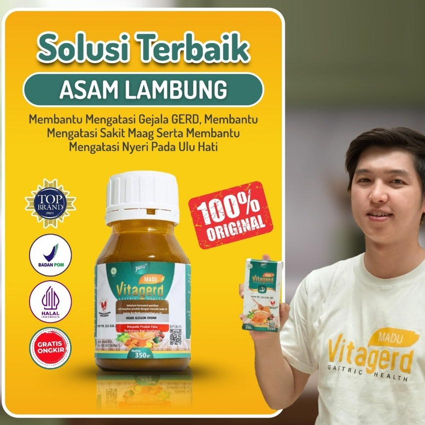 

Vitagerd Madu Herbal Untuk Meredakan Masalah Pencernaan Berat Bersih 350 Gram