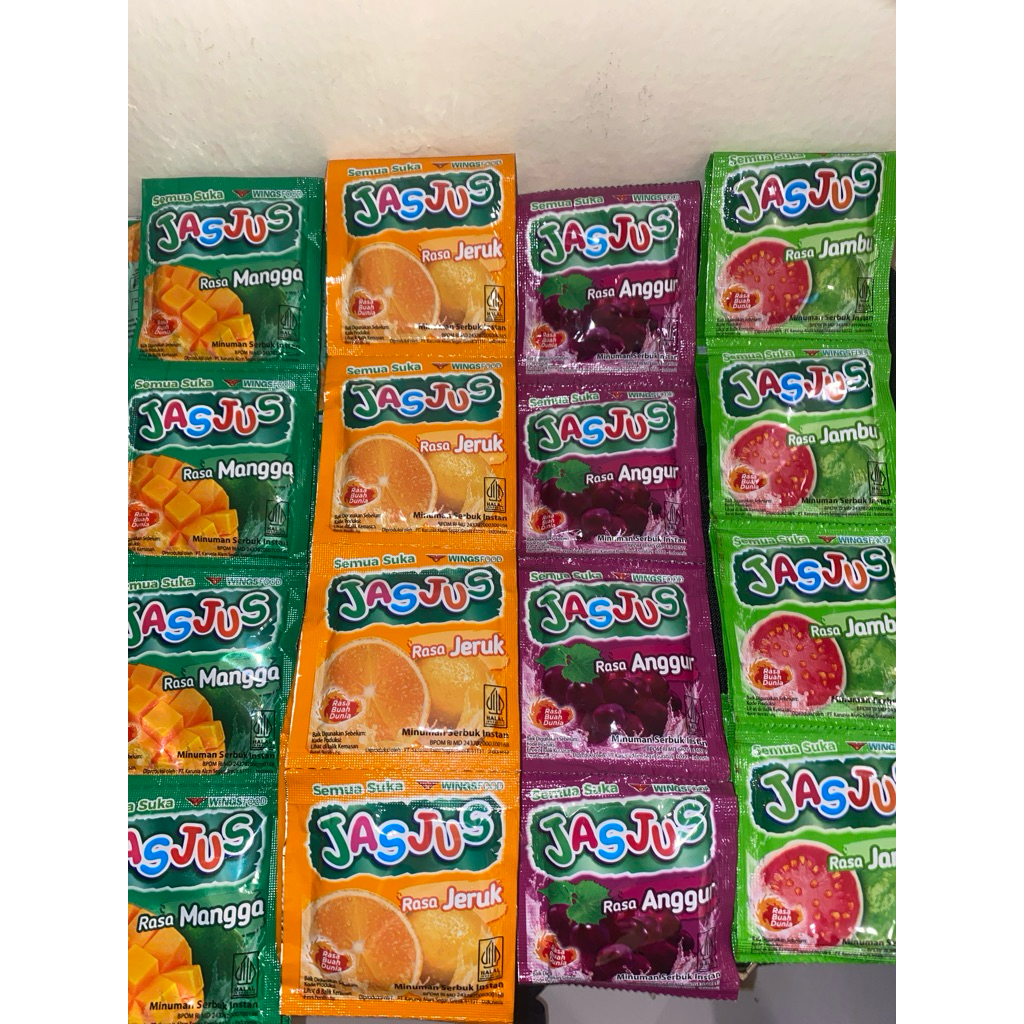 

Jasjus minuman serbuk instan 1 Renceng
