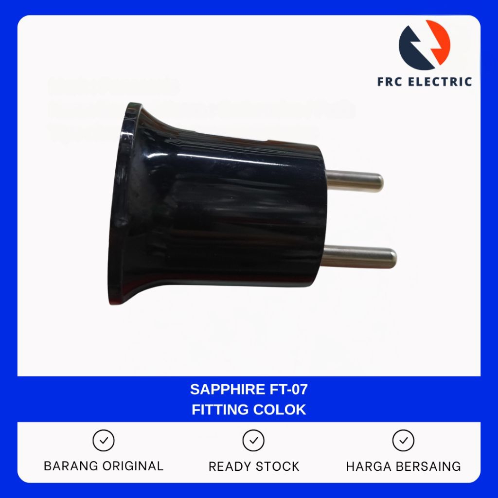 Fitting Colok - Fitting Colok Lampu - Fitting Lampu Colok E27 - Fitting Colok Hitam