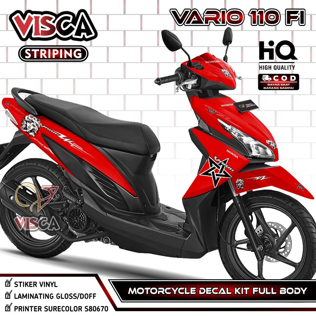 Decal Vario 110 Fi Full Body – Stiker Vario 110 Fi LED Full Body – Dekal Vario 110 LED – Striping Va