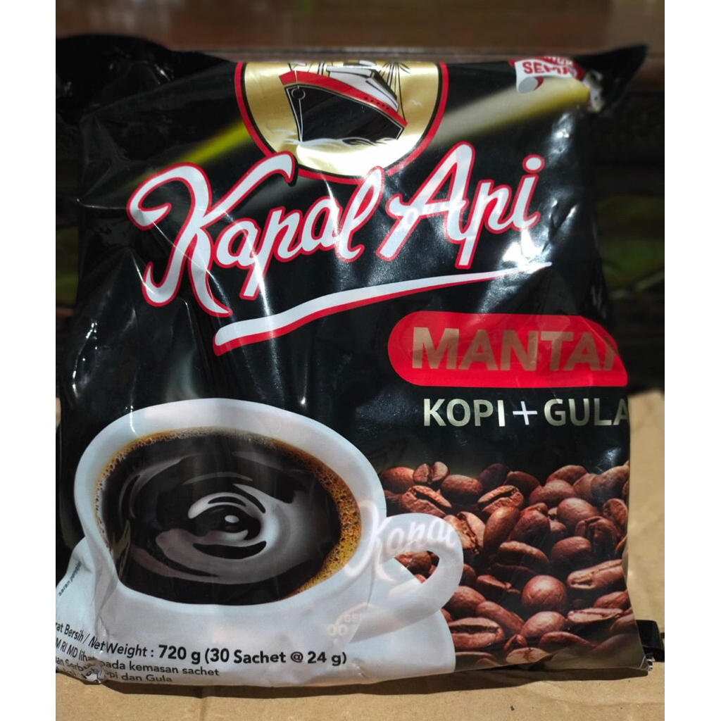 

kapal api mantap kopi + gula (3 renceng)