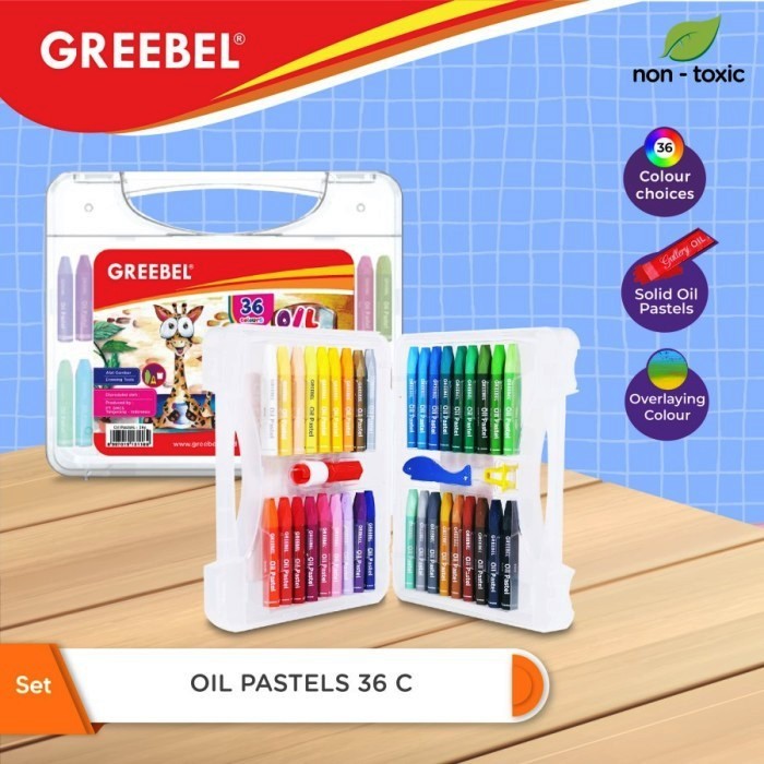 

TBMO PAKET 3 Oil Pastel / Crayon Greebel 36 Warna