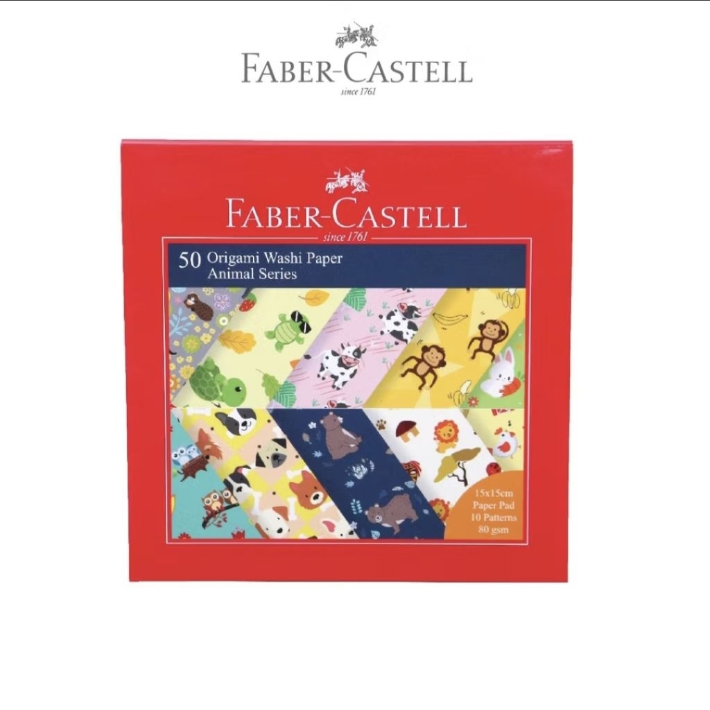 

Faber-Castell Origami animal series 15x15cm / Kertas Lipat Faber Castell