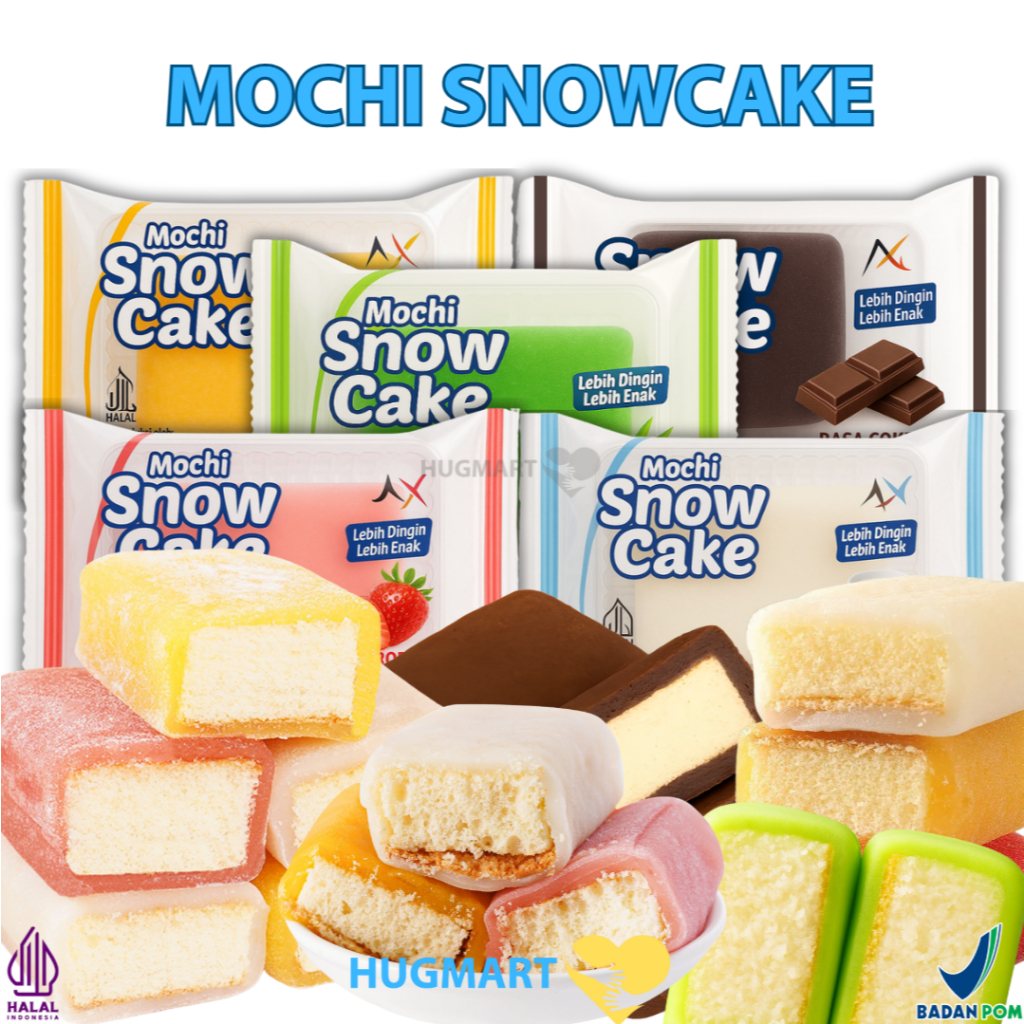 

MOCHI SNOWCAKE PAKET ISI 15PCS MIX RASA FREE PACKING DUS / SNOWCAKE MOCHI VIRAL / MOCHI / KUE MOCHI SNOW CAKE
