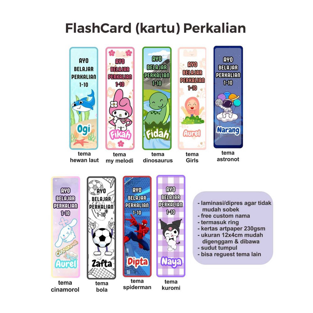 

flascard perkalian