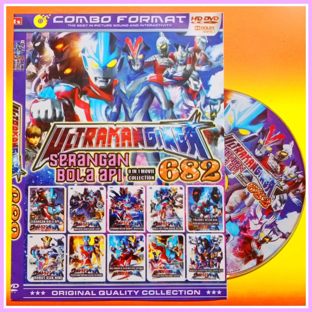 Kaset Film Kartun Anak Koleksi Ultraman Ginga Vol.682 Edisi Terbaru Bahasa Indonesia