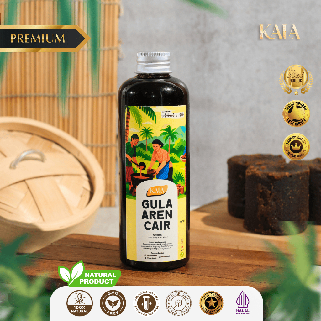 

KALA Gula Aren Cair - Palm Sugar Syrup Asli Premium Organik Cocok Untuk Kopi dan Minuman