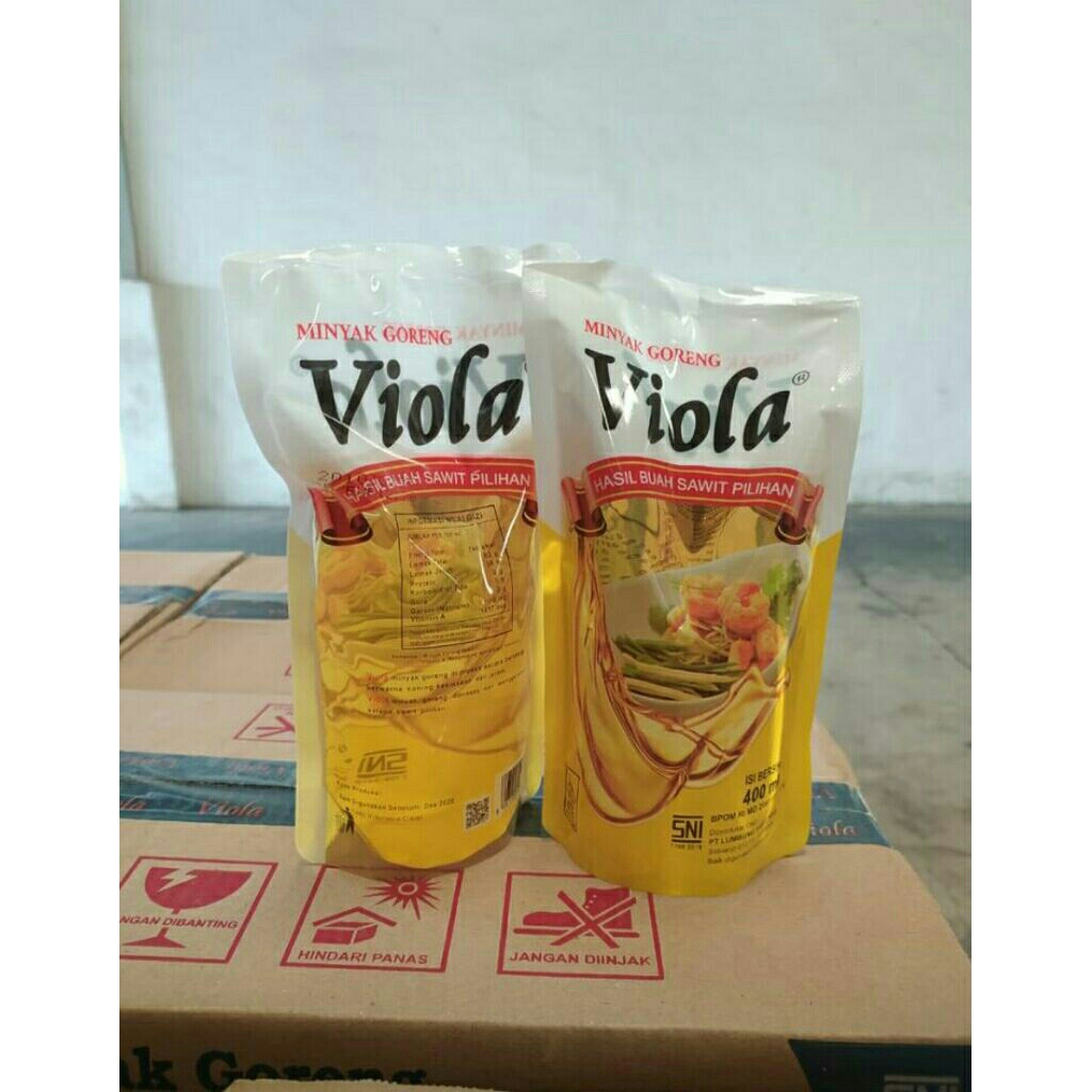 

Minyak goreng viola 400 ml isi 6 pcs