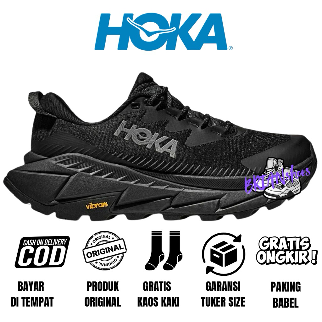 Sepatu Hiking Trailrun Hoka Original Hoka Skyline X Float Black