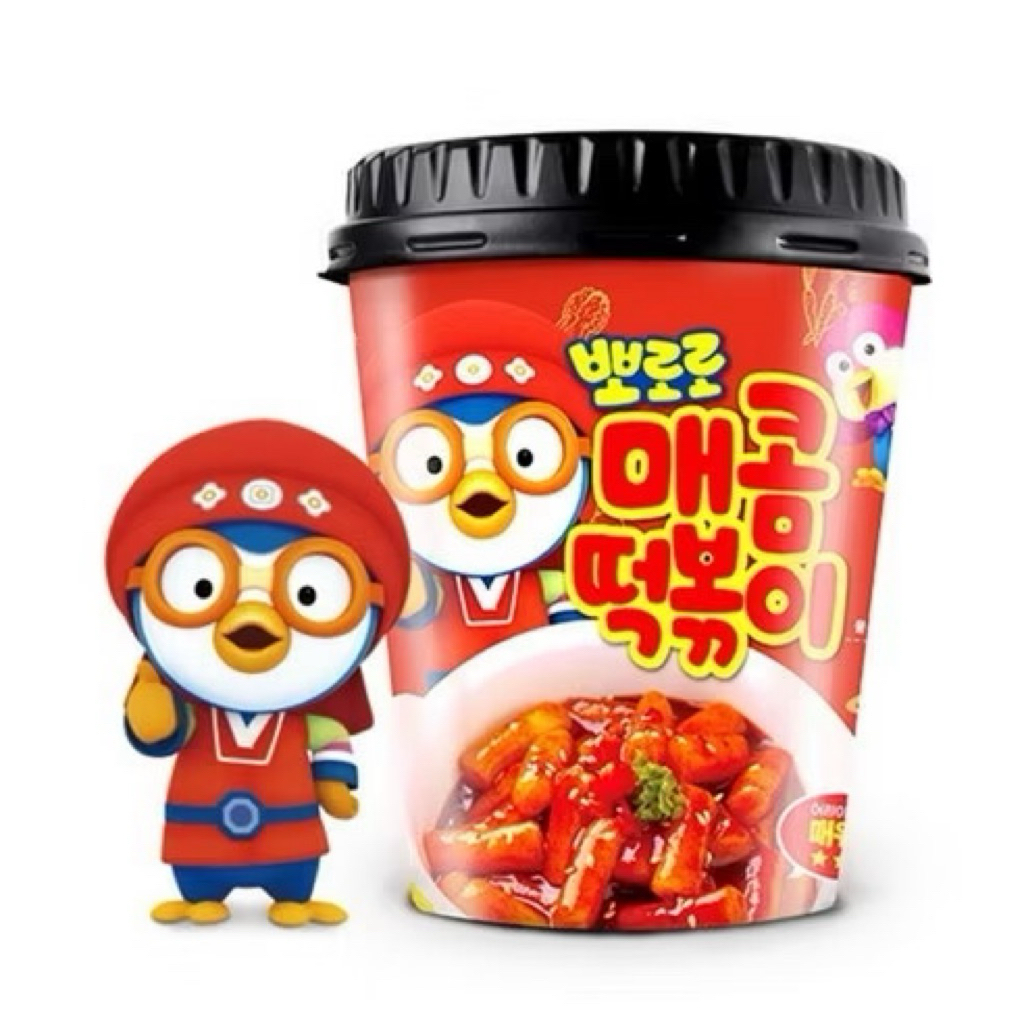 

Pororo Rice Cake Instant Tteokbokki Hot&Spicy / Cream / Jjajang