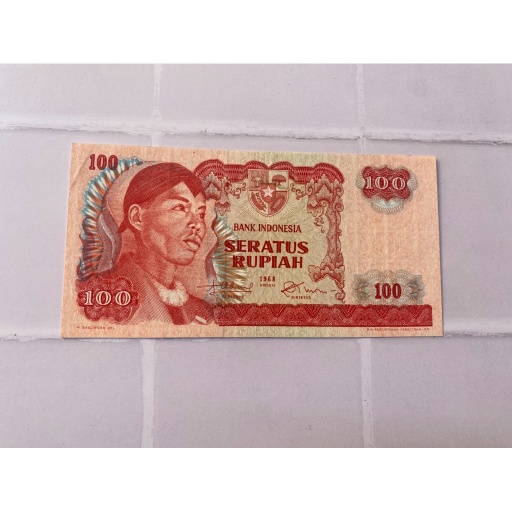 100 Rupiah seri pak dirman 1968 Marta Collectin 02 Pusatnya koleksi unik
