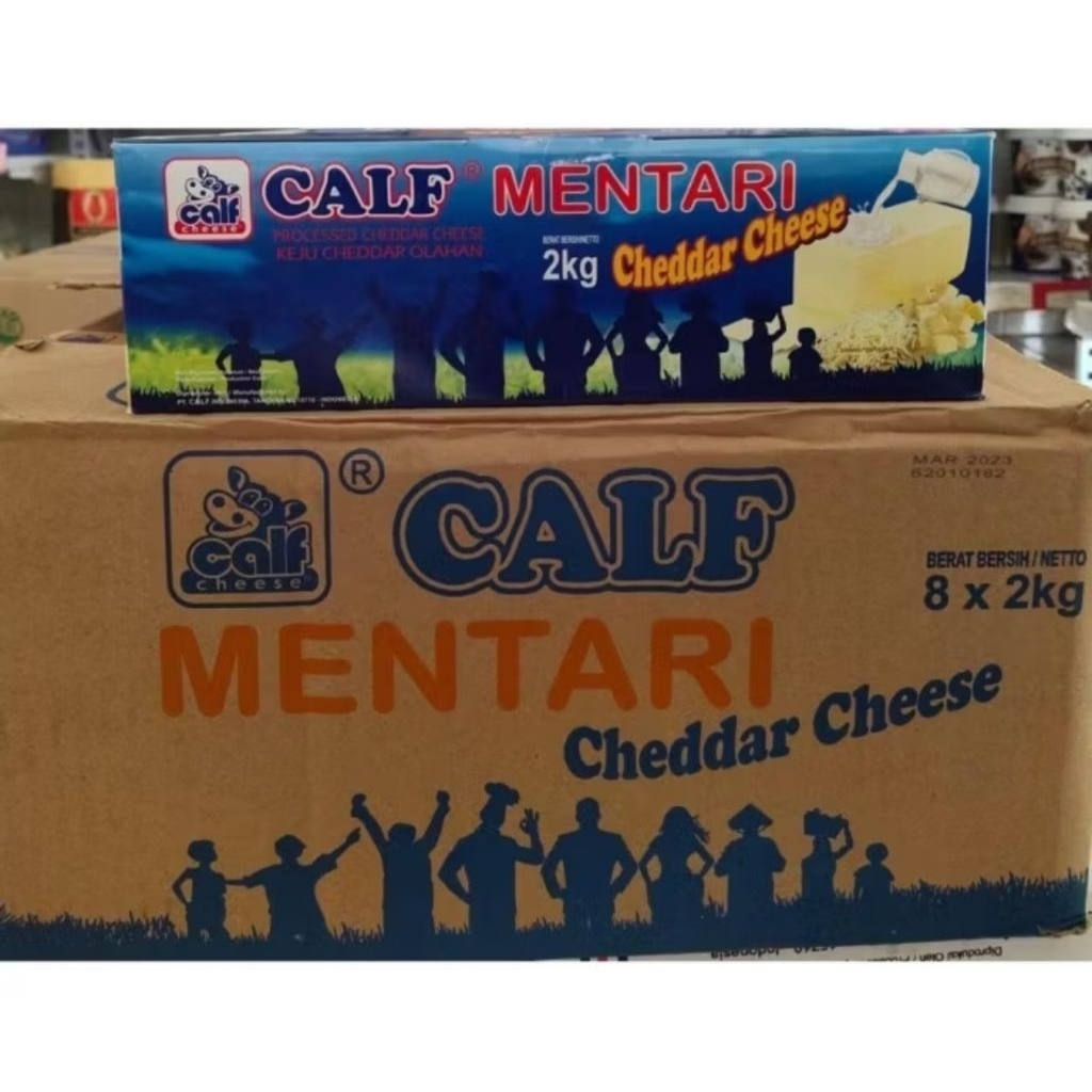 

Keju calf mentari 2kg x 8 pcs / 1 dus