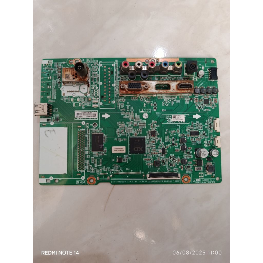 MB MOBO MAINBOARD MODULE MESIN TV LG 24TL520V MB LG 24