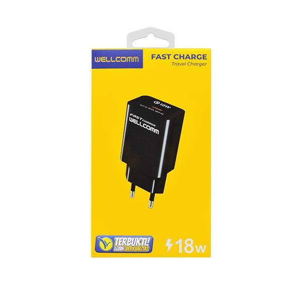 Charger WELLCOMM MICRO 18W Fast Charge Original / Wellcomm Charger