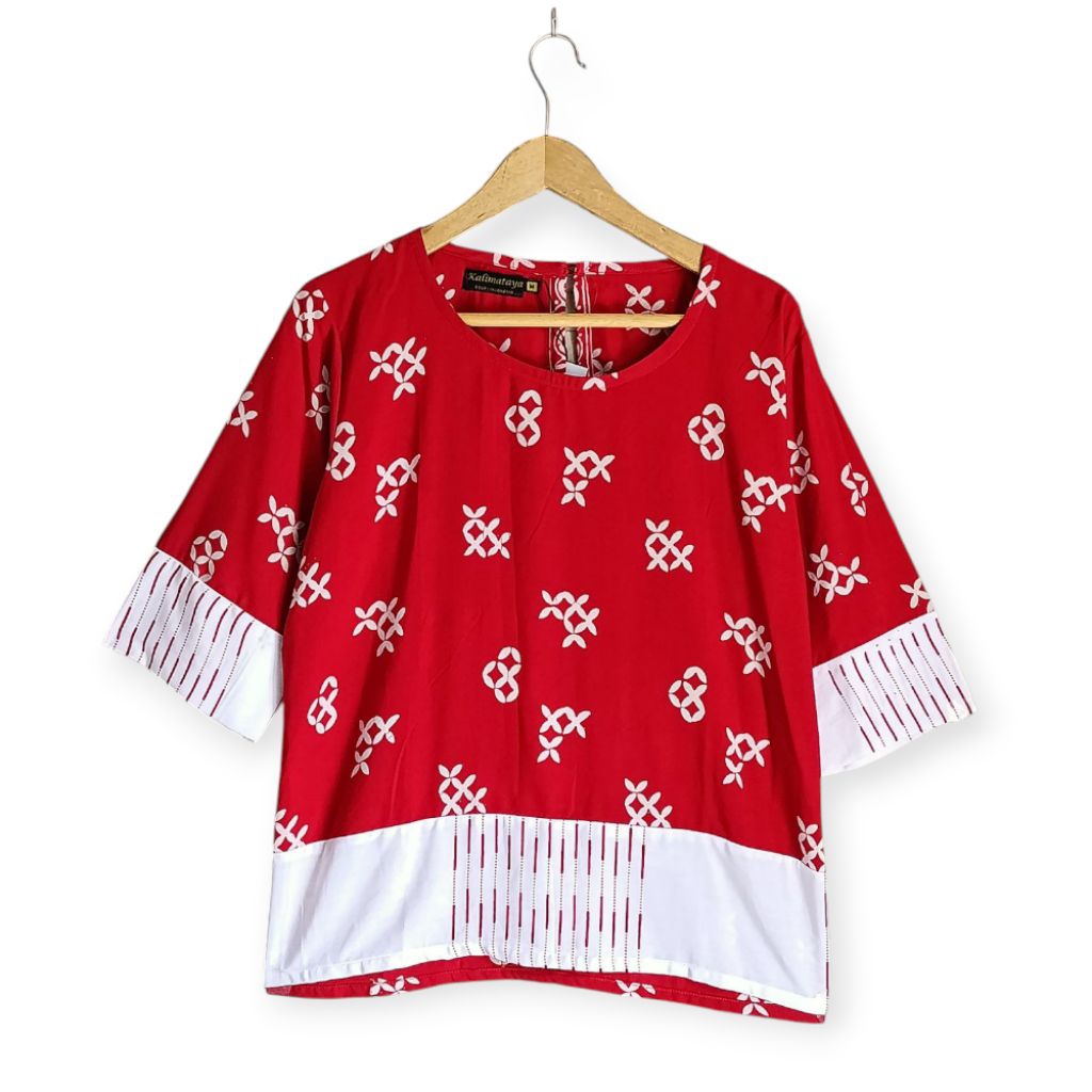 Blus Batik paris, batik kalimataya, Blus Batik halus, Batik KBS 007
