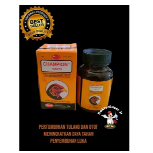 dimasstorr champion malaysia 1 botol obat vitamin ayam jago aduan 100 tablet