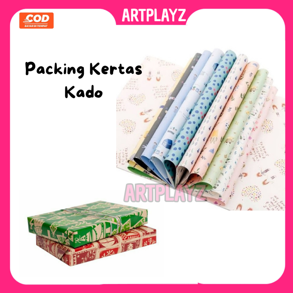 

Tambahan Kertas Kado/Extra Packing Kertas Kado/Service Wrapping Gift Random