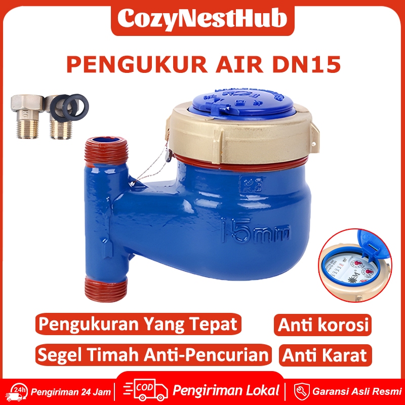 Meteran Air 1/2" Meteran Air Jarum PDAM SNI Body Besi / Meteran Air Bodi Besi / Meteran Air PVC/Mete