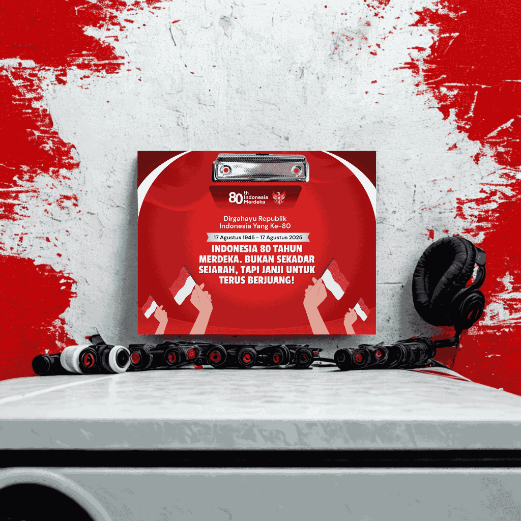 

PAPAN PEMBAWA ACARA MC AGUSTUSAN KEBUTUHAN PANITIA QUE CARD UKURAN A5 EVENT CATATAN KEMERDEKAAN