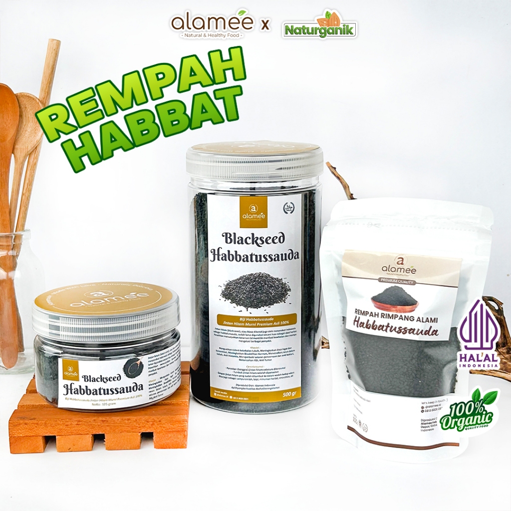 

ALAMEE Jinten Hitam Habbatussauda Biji Jintan Habatusauda Original Asli naturganik