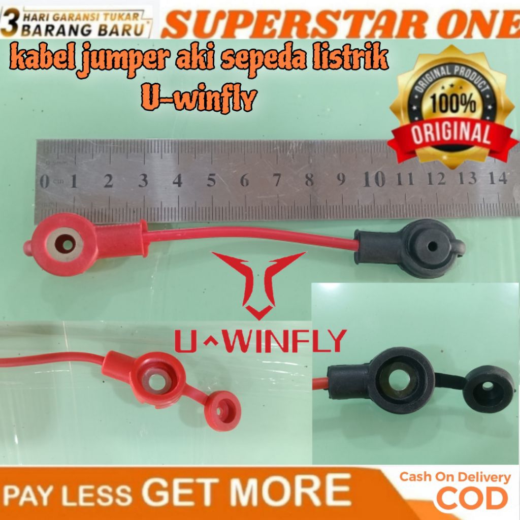 kabel jumper/jemper aki sepeda listrik U-WINFLY/UWINFLY/U WINFLY