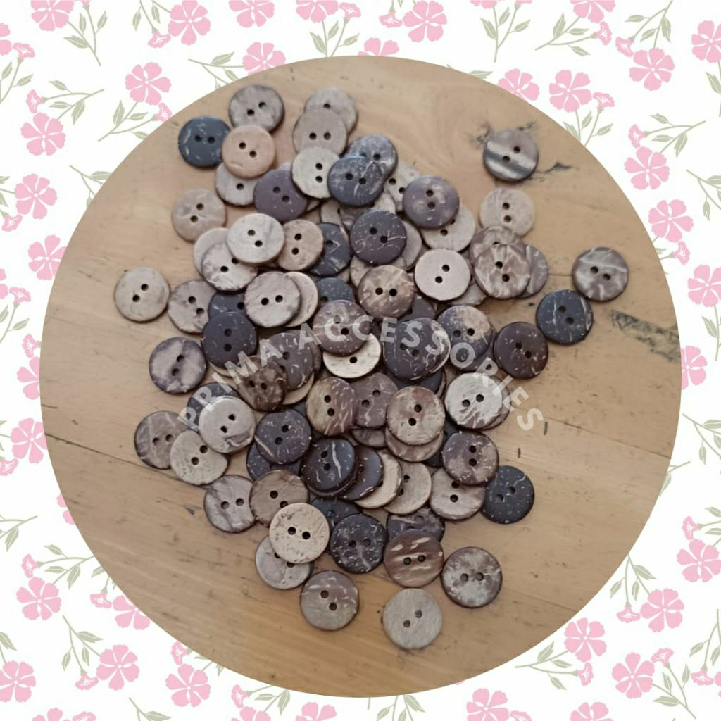 Kancing Batok Lubang | 24 L | 32 L | 12 pcs