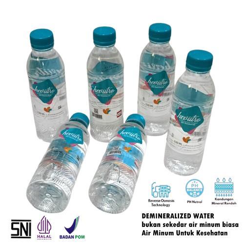 

Air Minum Heviitro 330ml Demineral Botol BPOM Halal Air Minum Kesehatan Demineralized Water