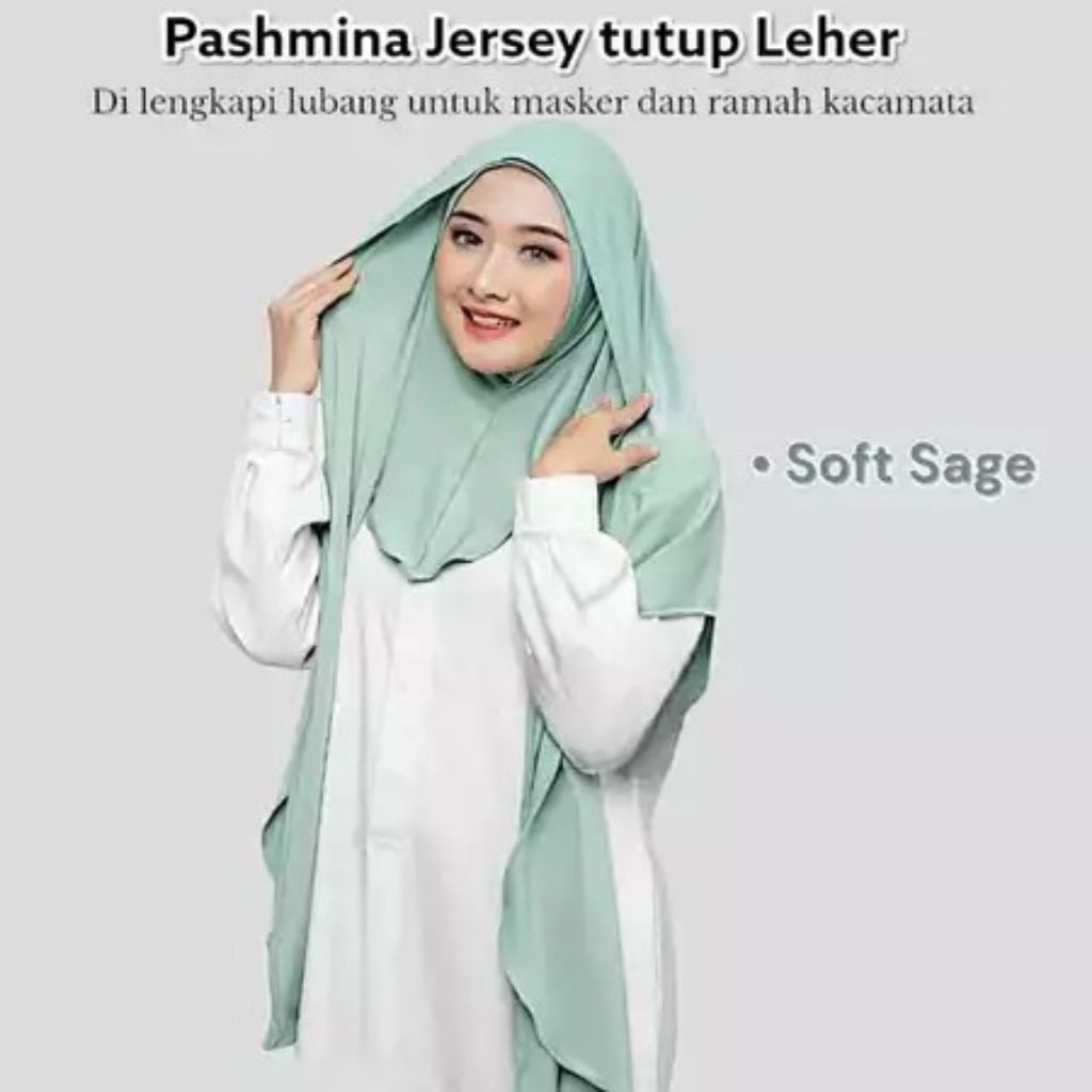 PASHMINA INSTAN JERSEY // PASMINA TUTUP LEHER // PASMINA JERSEY PREMIUM